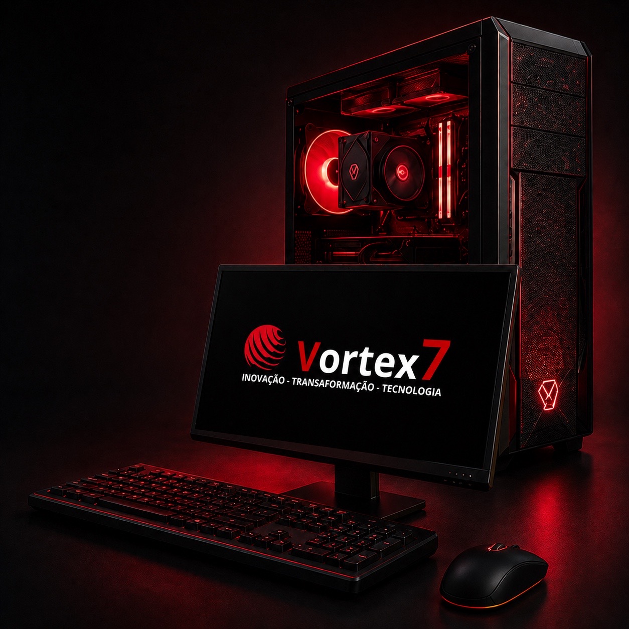 Computador com identidade Vortex7 para manutenção de computadores